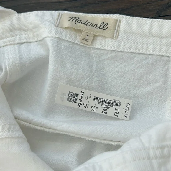 Madewell new with tag white jean dress - Picture 3 of 3